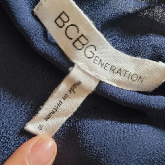 BCBGeneration Dark Navy Tank Blouse - Picture 6 of 9